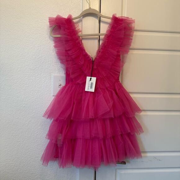 Mable V-Neck Ruffled Dress - Picture 3 of 5